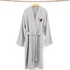 Linum Home Textiles 100% Turkish Cotton Unisex Smyrna Hotel/Spa Embroidered Robes - Pumpkin Head - 2 of 4