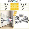 DOMETOUR Magnetic Door Stopper, Soft-Catch, Stainless Steel, Brushed Satin Nickel, Wall Mount, Hold Open, 1 Pack - 3 of 4