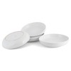 Elanze Designs Bistro Glossy Ceramic 8.5 inch Shallow Pasta Dinner Bowls Set of 4 - Perfect for Everyday uses from Italian Style Pasta to Caesar - 4 of 4