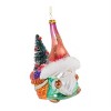 Christmas Glass Santa Gnome Ornaments – 5.25"H, Set of 6 by Melrose - 3 of 4