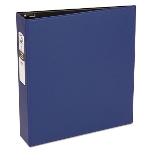 Avery Economy Non-View Binder with Round Rings, 3 Rings, 2" Capacity, 11 x 8.5, Blue, (3500) - 1 of 4