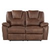 Katrine Manual Reclining Loveseat Brown - Steve Silver Co. - 2 of 4