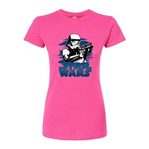Women's - Star Wars - Storm Trooper Fitted Graphic T-Shirt - 1 of 2