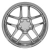 OE Wheels CV04 18 Inch Rim Fits Corvette C5 Z06 Style 5x120.65 18x10.5 Chrome - Hollander 5124 (1) - 2 of 4