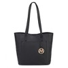 MKF Collection Leah Vegan Leather Women’s Tote Bag by Mia K - Black - 2 of 4