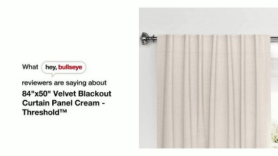 Black Velvet Blackout Rod Pocket Window Curtain Panel