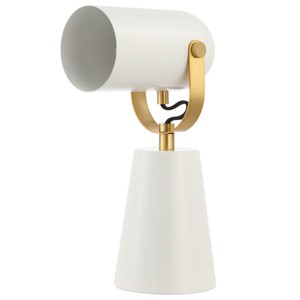 Clarst Table Lamp - 13.75 Inch Height - TBL4532 - White/Brass - Safavieh - 1 of 4