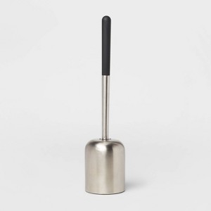 Stainless Steel Bowl Brush - Threshold™: Durable Iron Handle, Reusable Scrub, Cleaning Accessory - 1 of 3