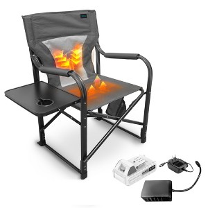 Bliss Hammocks 24 Volt Heated Directors Seat Steel Camping Chair - 1 of 4