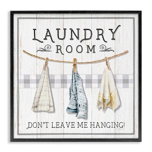 Stupell Industries Laundry Room Hanging Towels, 12" x 12" - 1 of 4