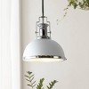 13" 1-Light Homer Modern Industrial Iron LED Dome Pendant - JONATHAN Y - 2 of 4