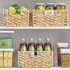 mDesign Hyacinth Braided Woven Pantry Bin Basket, Handles - 12 x 16 x 6 - 3 of 4