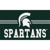 Evergreen NCAA Michigan State Spartans Embossed Mat Cross Hatch Indoor and Outdoor Doormat - 2 of 4