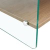 NicBex Modern Nightstand with Drawer and Transparent Tempered Glass Sides for Bedroom and Living Room - 4 of 4
