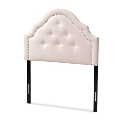 Twin Cora Velvet Headboard Pink - Baxton Studio