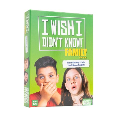 I Wish I Didn't Know! Family Edition Trivia Game By What ...