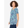 Woman Within Plus Size Perfect Printed Short-Sleeve Scoopneck Tee - 4 of 4