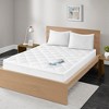 SEVOBAL Mattresses 300 Thread Count Cotton Sateen Waterproof Mattress Pad, White, 75"*39"*0.8" - 3 of 4