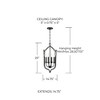 Capital Lighting Bentley 4 - Light Chandelier in  Black Iron - 2 of 4
