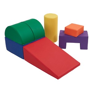 ECR4Kids SoftZone Crawl and Climb Playtime Playset, Building Blocks, 6-Piece - 1 of 4