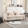68.90" Chenille 2-Seater Loveseat with Wood Frame & Removable Cushions - 2 of 4