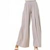Women's Heather Ribbed Top And Wide Leg Pants Set - Saints & Hearts - 4 of 4