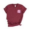 Simply Sage Market Women's Stay Gold Lucky Shamrocks Front and Back Short Sleeve Graphic Tee - 2 of 4