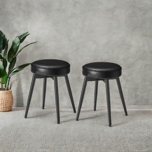 Simple Chair Vanity Chair Dining Bench Barrel Chairs Vanity Stool Chair Roman Chair Upholstered Dining Bench Circle Chair - 1 of 4