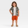 Toddler Boys' Short Sleeve Textured 'Button-Up' Shirt - Cat & Jack™ - 3 of 3