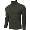 Coolmee Men's Slim Fit Basic Turtleneck Long Sleeve Lightweight Pullover Sweaters Casual Knitted Tops - 2 of 4