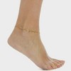 Pompeii3 Sabrina Anklet 4mm Curb Chain 10" Lobster Clasp 18k Plated Yellow gold - 3 of 4