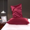 PiccoCasa Luxury Smooth Satin Hidden Zipper Closure Pillowcases 2 Pcs - 3 of 4