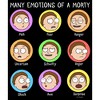 Women's Rick And Morty Many Emotions of a Morty T-Shirt - 2 of 4