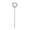Black Bow Jewelry 14k White Gold, Ella Collection, LG Fancy Script Initial Pendant A-W - 2 of 4