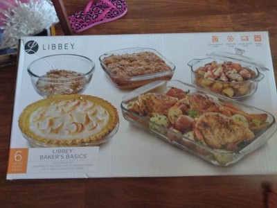 Libbey Baker's Basics 3pc Glass Casserole Dish Set : Target