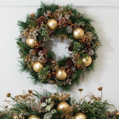 Sullivans Artificial Mixed Pine & Cone Wreath