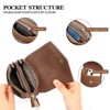 FATMOON Small Crossbody Bags for Women Cell Phone Purse Leather Triple Compartment Handbags Wallet Purses with Card Slots - 4 of 4