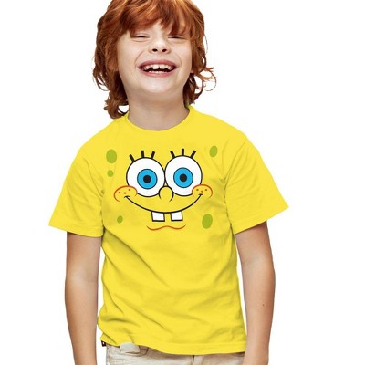 Boys' Short Sleeve Spongebob Smiling Face T-Shirt