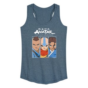 Women's - Avatar: The Last Airbender - Sokka Aang Katara Graphic Racerback Tank - 1 of 4