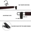 BP4U 14.2" Premium Wooden Adjustable Pants Hangers, Solid Wood Skirt & Trouser Hangers with 360° Swivel Hook, Wrinkle-Free Design - 4 of 4