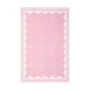 Scalloped Pattern Rugs for Living Room Bedroom Soft Non Slip Low Pile Throw Carpet Washable Foldable Area Rug - 4 of 4