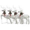 VidaXL Christmas Reindeers 4 pcs Gold 80 LEDs - 2 of 4