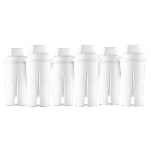 Max Strength Pro Replacement Water Filters 6pc Set Fits Brita Pitchers &  Dispensers, BPA Free, White 