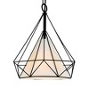 CWI Lighting Diamond 1 Light Down Pendant With Black Finish - 3 of 4