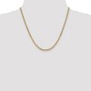 Black Bow Jewelry 3.2mm 10k Yellow Gold Hollow Anchor Chain Necklace - 2 of 4