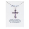 Anna-Kaci Purple Lavender Rhinestone Celtic Cross Necklace with Religious Message Card & Envelope Christian Jewelry Gift - image 2 of 4