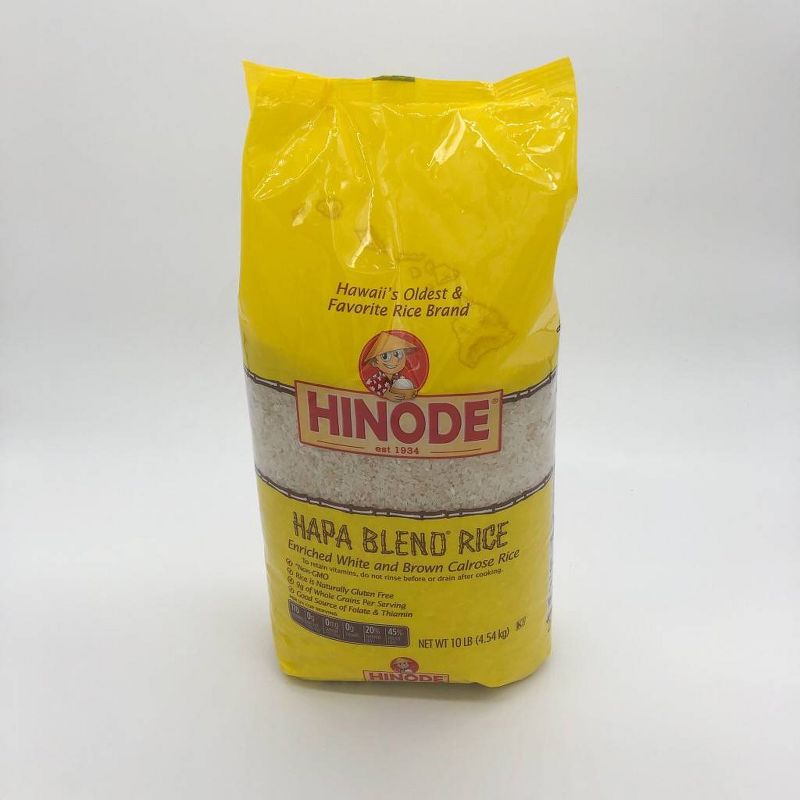 Hinode Hapa Blend Enriched White and Brown Calrose Rice, 1 of 4
