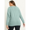 June + Vie by Roaman's Women's Plus Size Wrap-Front Cardigan - 3 of 4