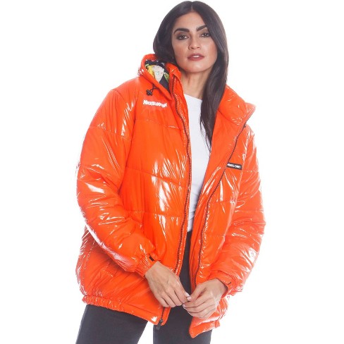 orange puffer womens