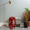 Iveta Abolina Silent Night Red Woven Throw Blanket - Deny Designs - image 2 of 2